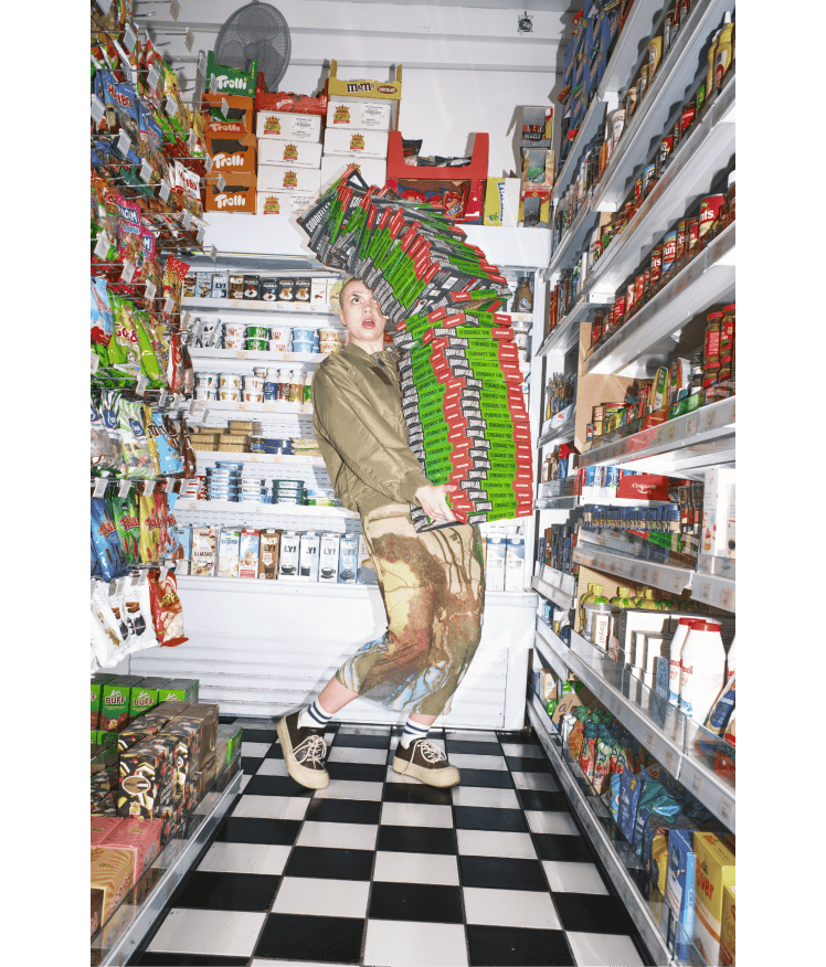 Skemmtilegt efni var ljósmyndað fyrir Aur markaðsherferðina sem Hér&Nú framleiddi